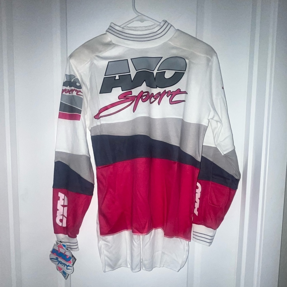 NWT Vintage 90s AXO Sport Team Racing Motocross Jersey Terry Cloth VMX Racewear